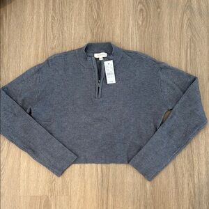 Pacsun Cropped Quarter Zip Sweater